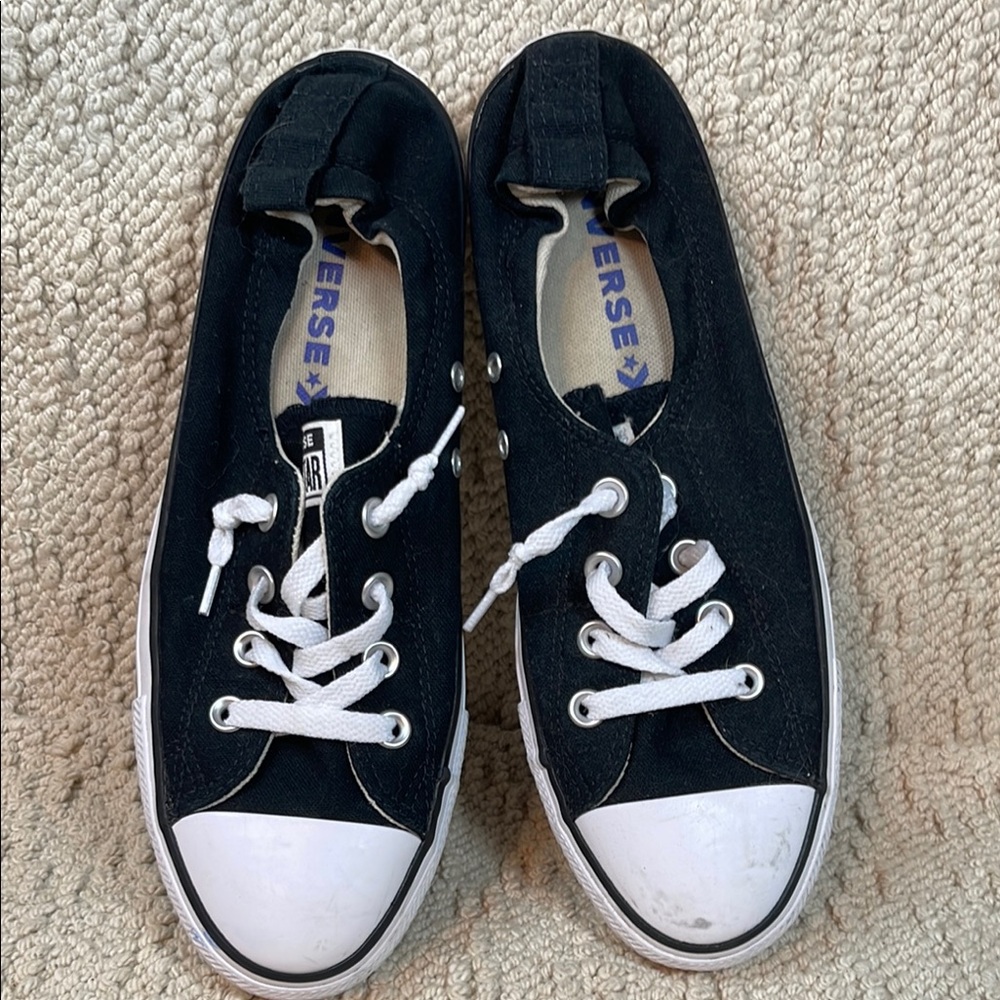 Converse Black and White Canvas Shoes